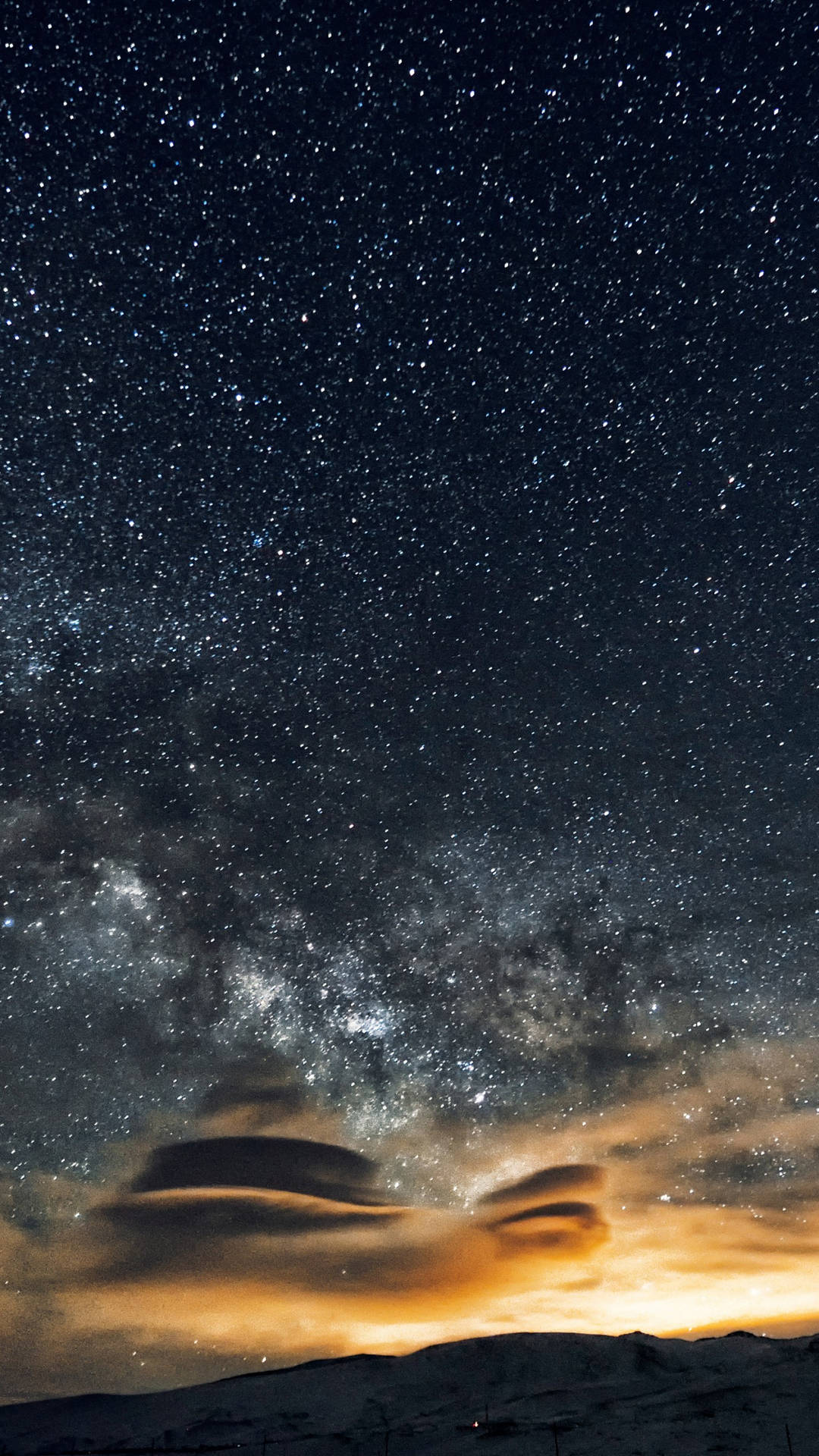 8k Iphone Majestic Starry Night Background