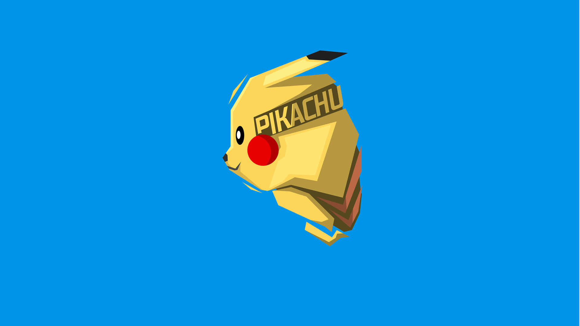 8k Minimalist Pokemon Pikachu