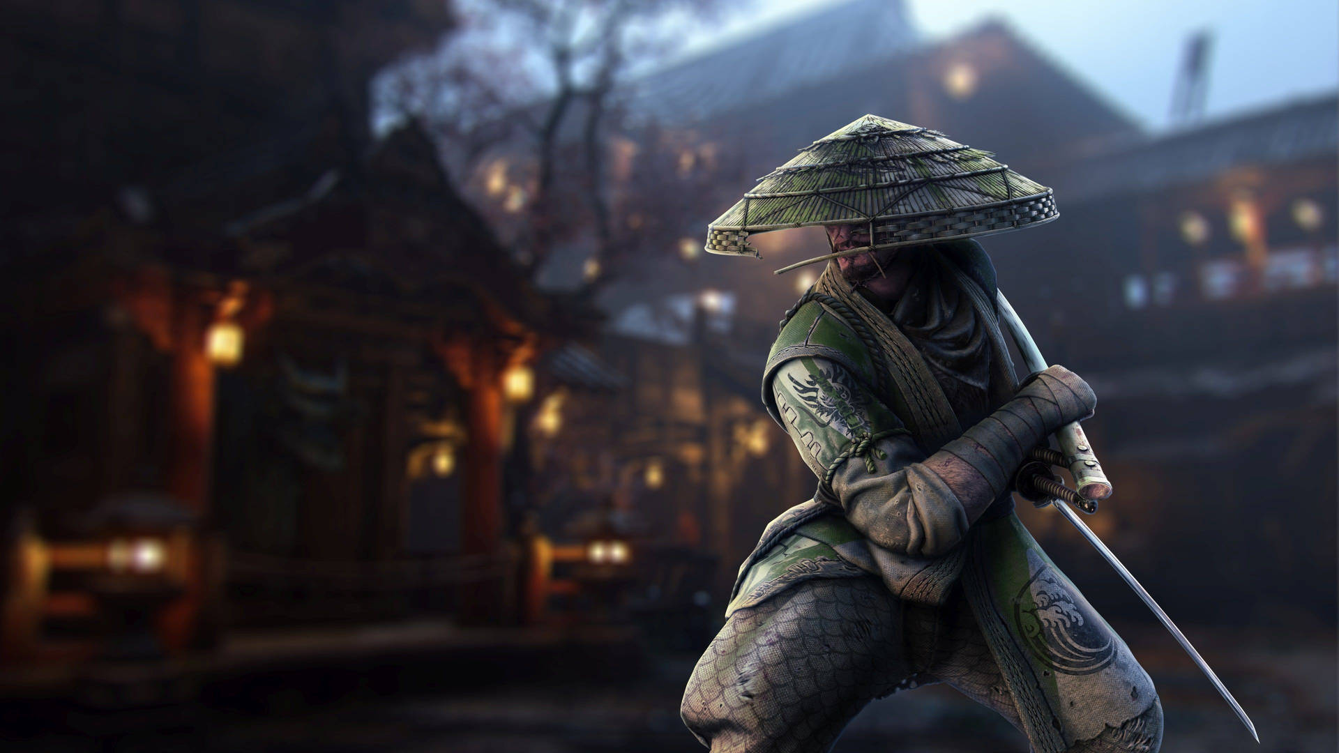 8k Samurai Cool Graphic Background