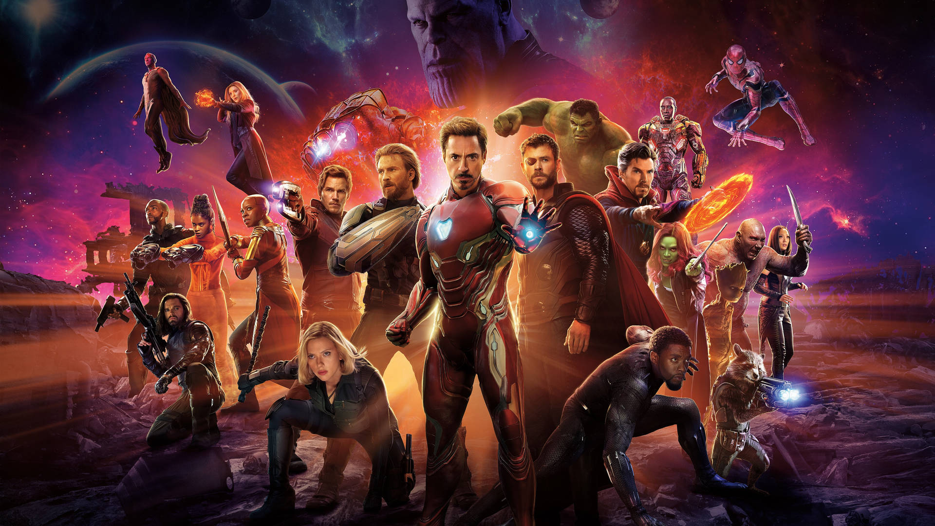 8k Ultra Hd Avengers Infinity War Background