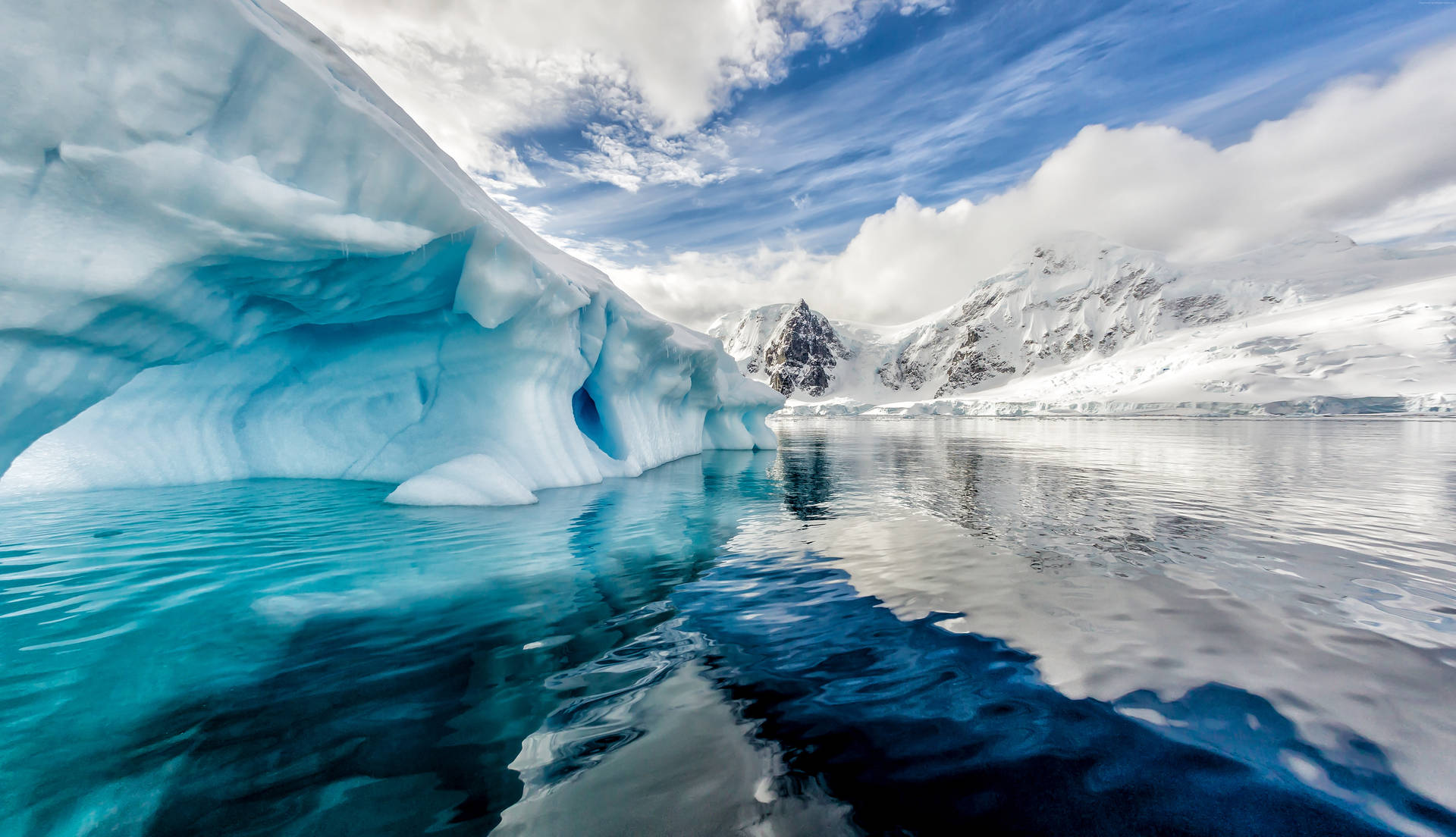 8k Ultra Hd Cold Antarctica Glacier Background