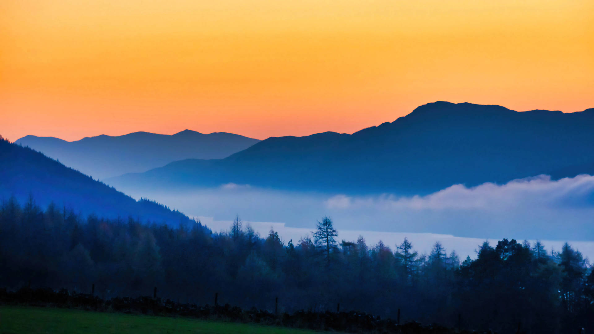 8k Ultra Hd Nature Blue Mountains And Clouds Background