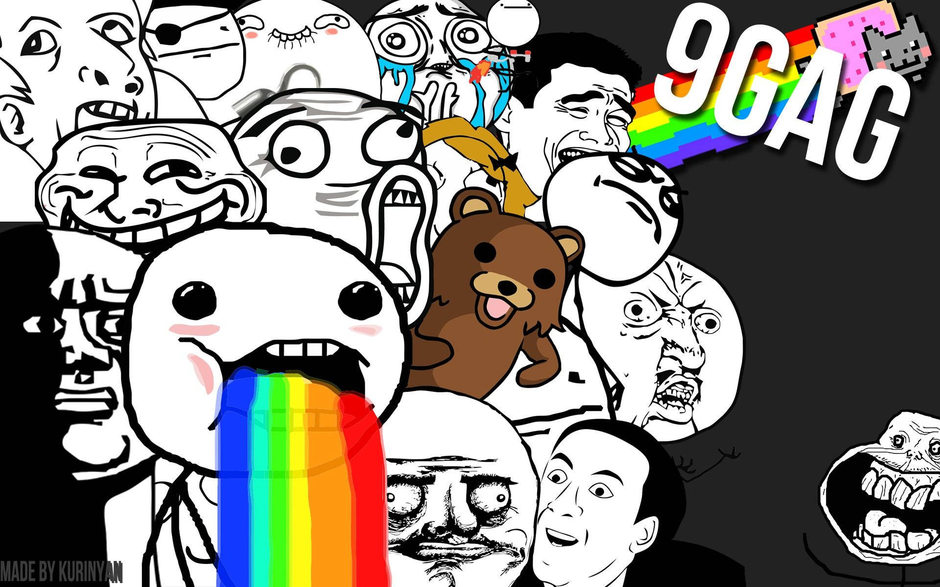 9 Gag Rage Comics Meme Background