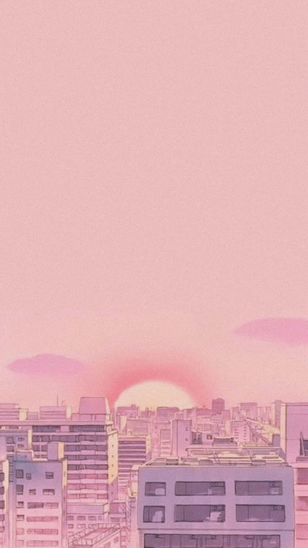 90 Anime Aesthetic Sunset Background