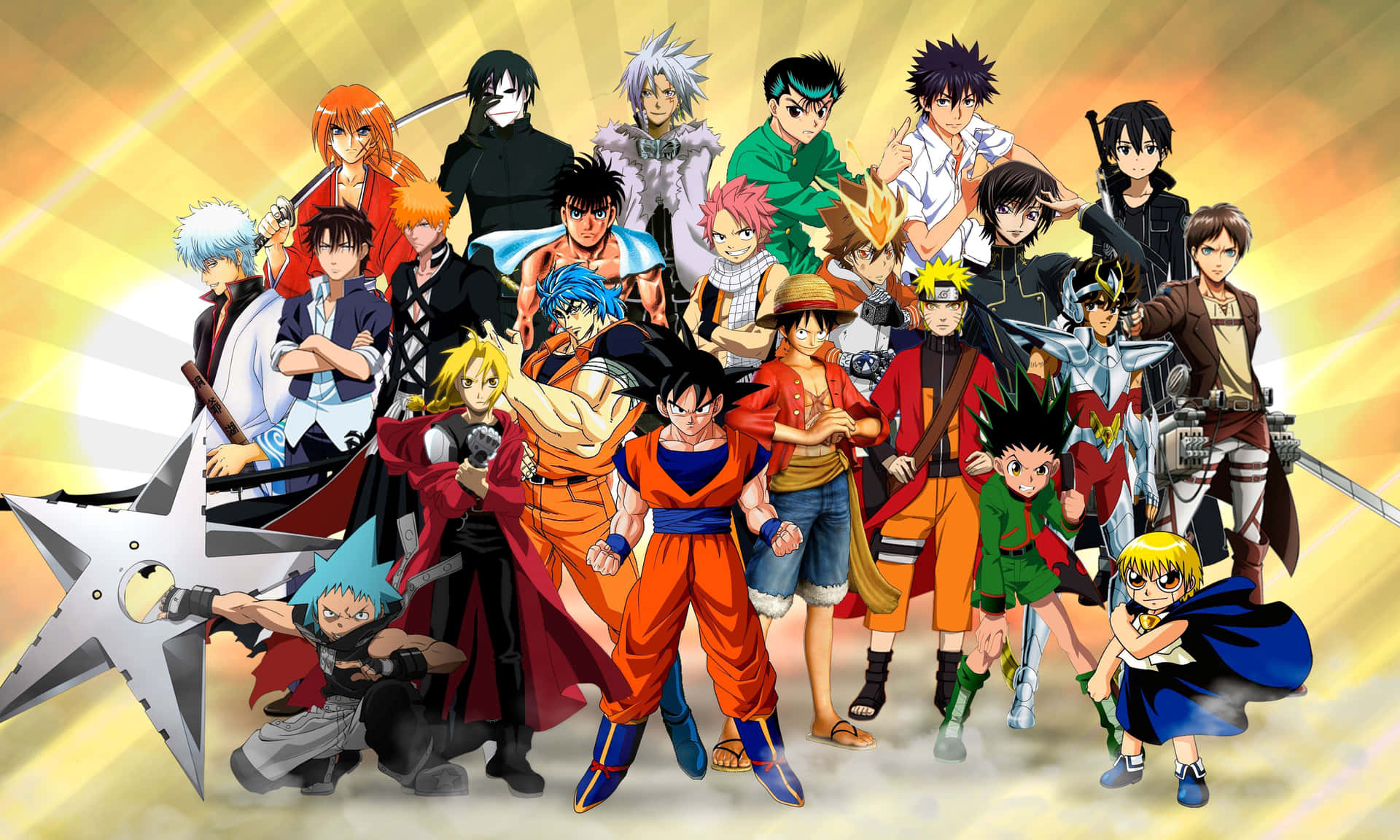 90's Popular Male Anime All Characters Hd