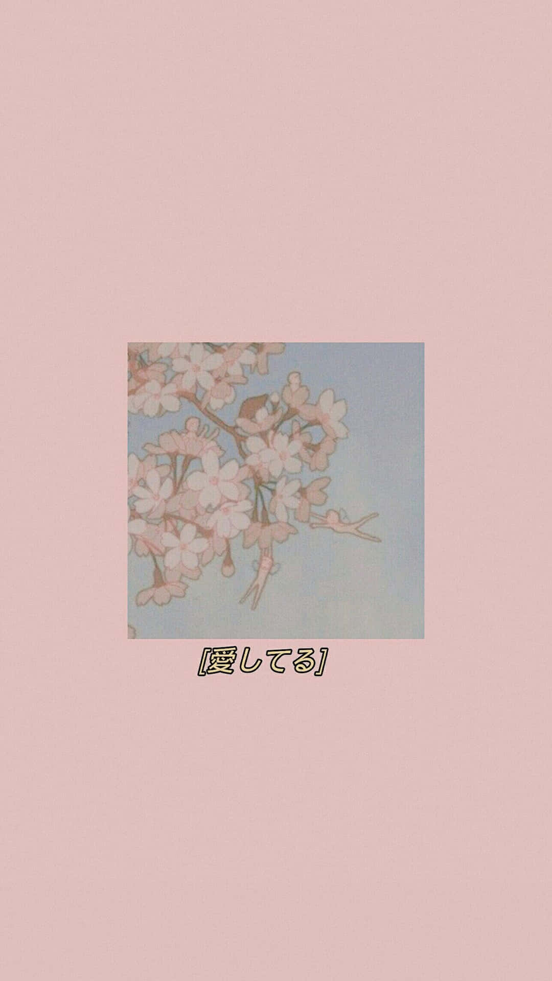 90s Anime Aesthetic Pink Flowers Background