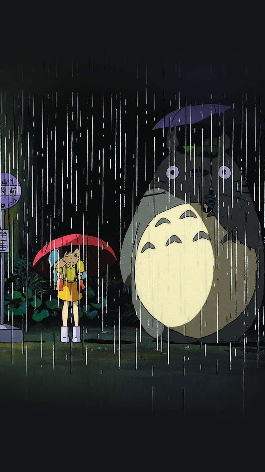 90s Anime Aesthetic Totoro Background Background