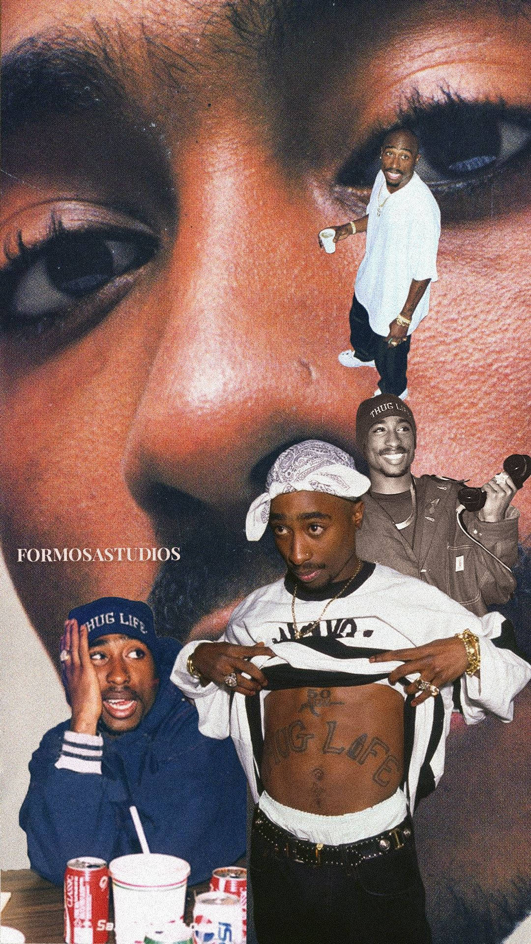 90s Rapper 2pac Background