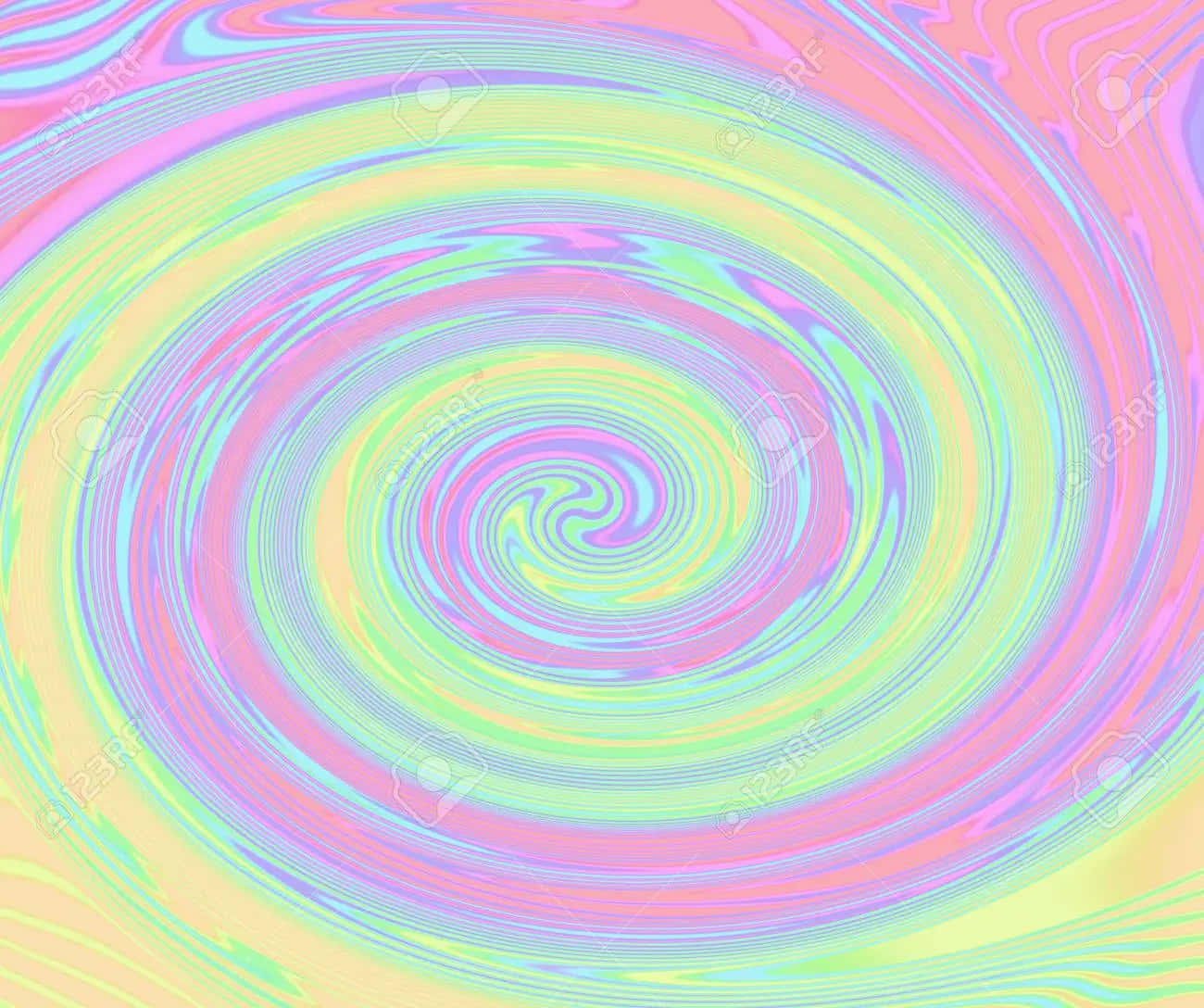 90s Style Colorful Swirl Background