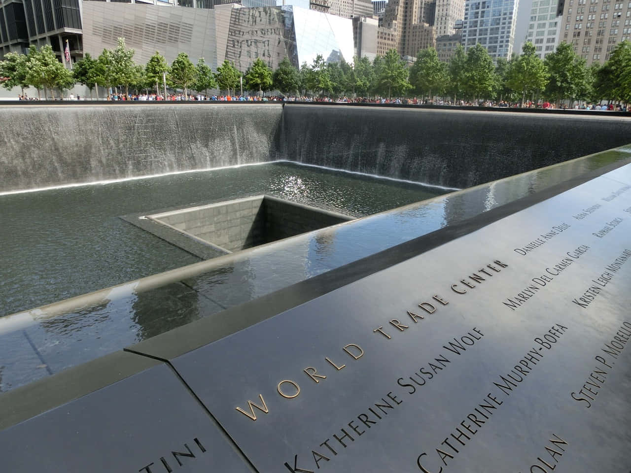 911 Memorial Reflecting Pools Background