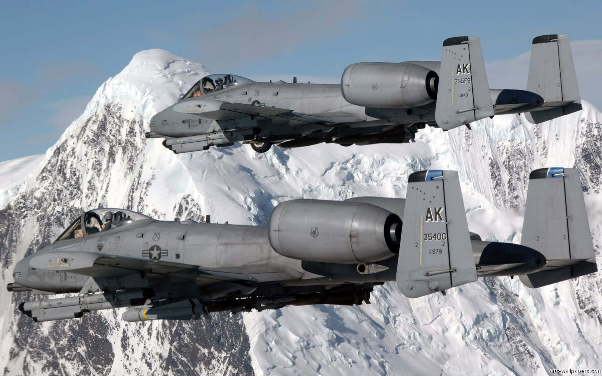 A 10 Warthog Alps Background