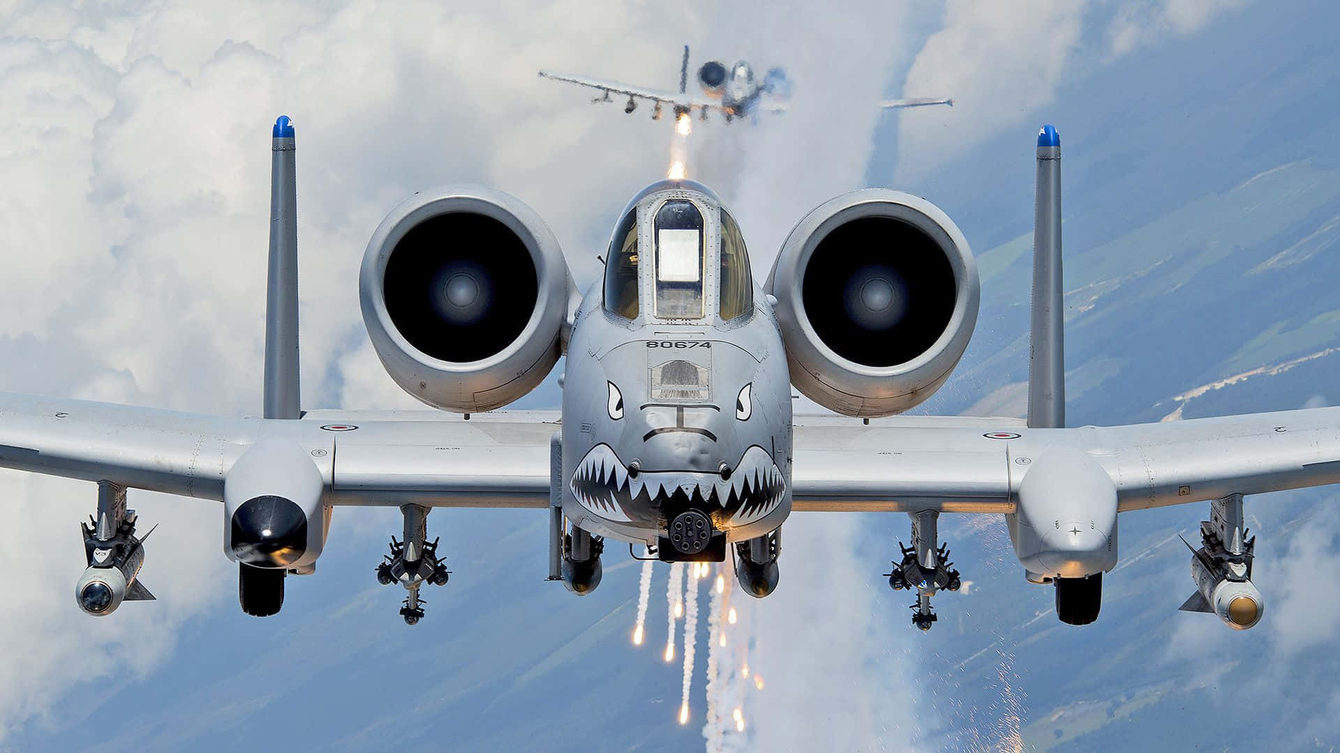 A 10 Warthog Front View Background