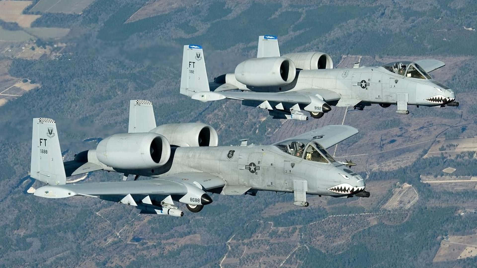 A 10 Warthog Sleek Winged Background