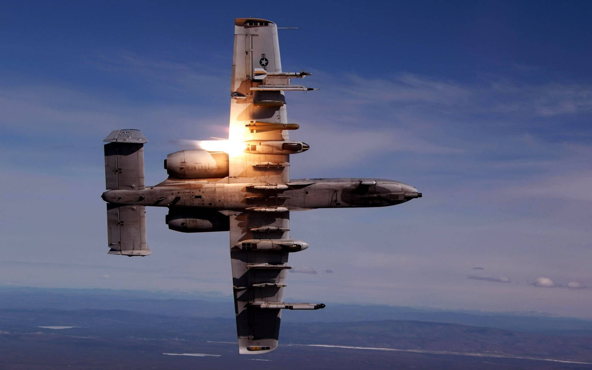 A-10 Warthog - The Fierce Military Aircraft Background