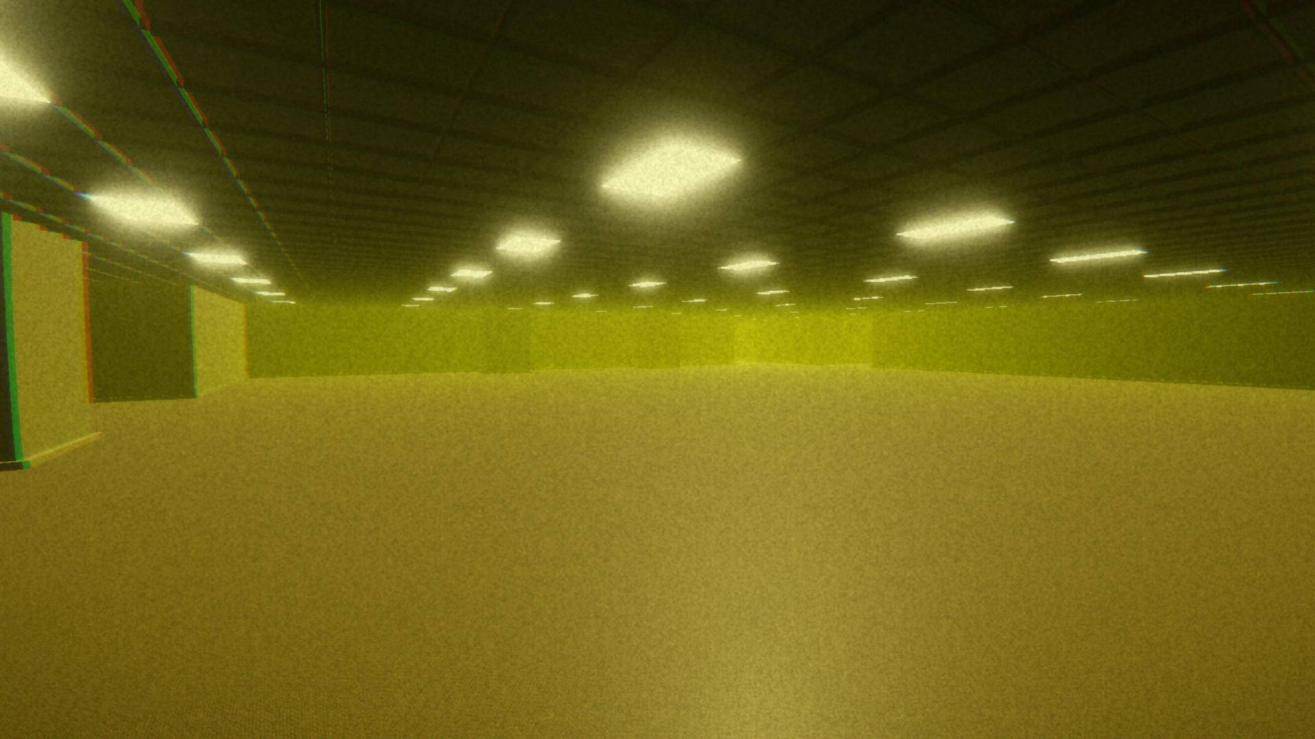 A 3d Model Of A Large Empty Room Background