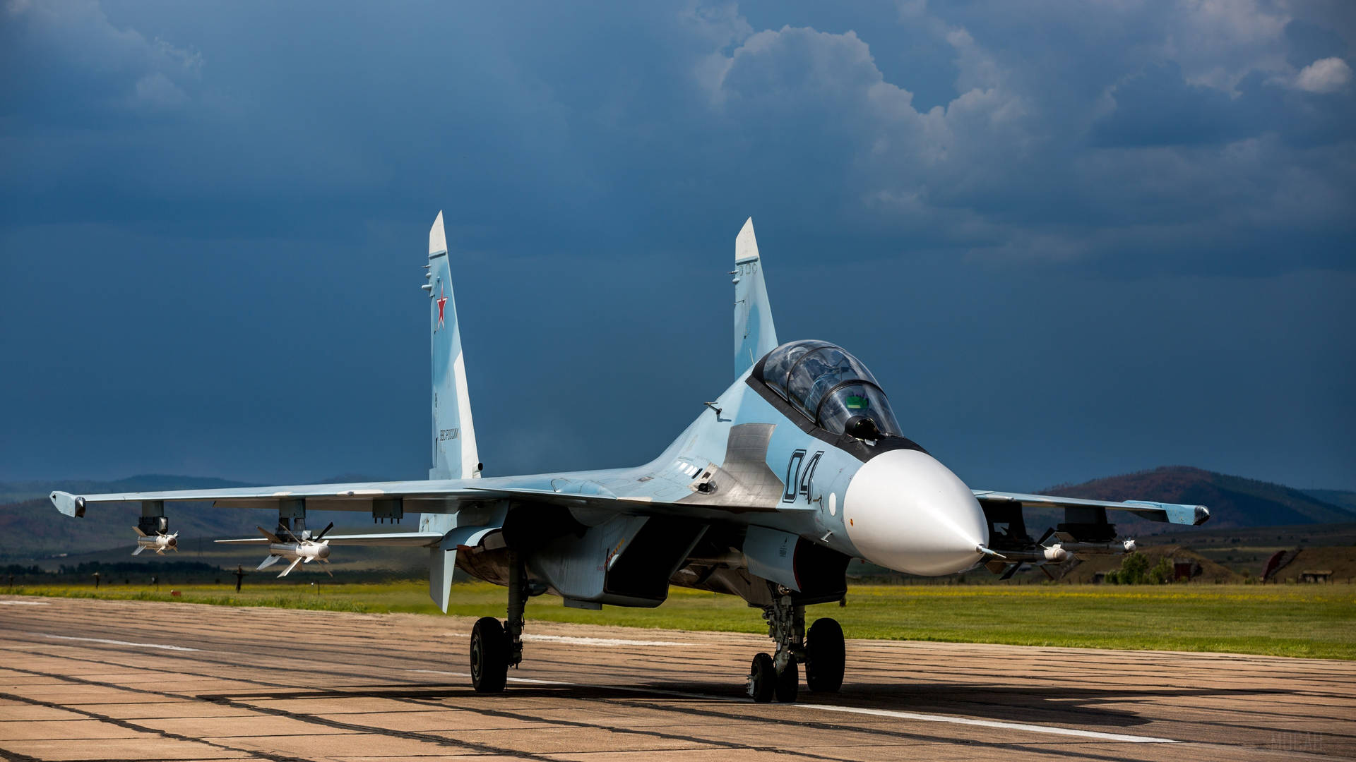 A 4k Resolution Fighter Plane Takes To The Air Background