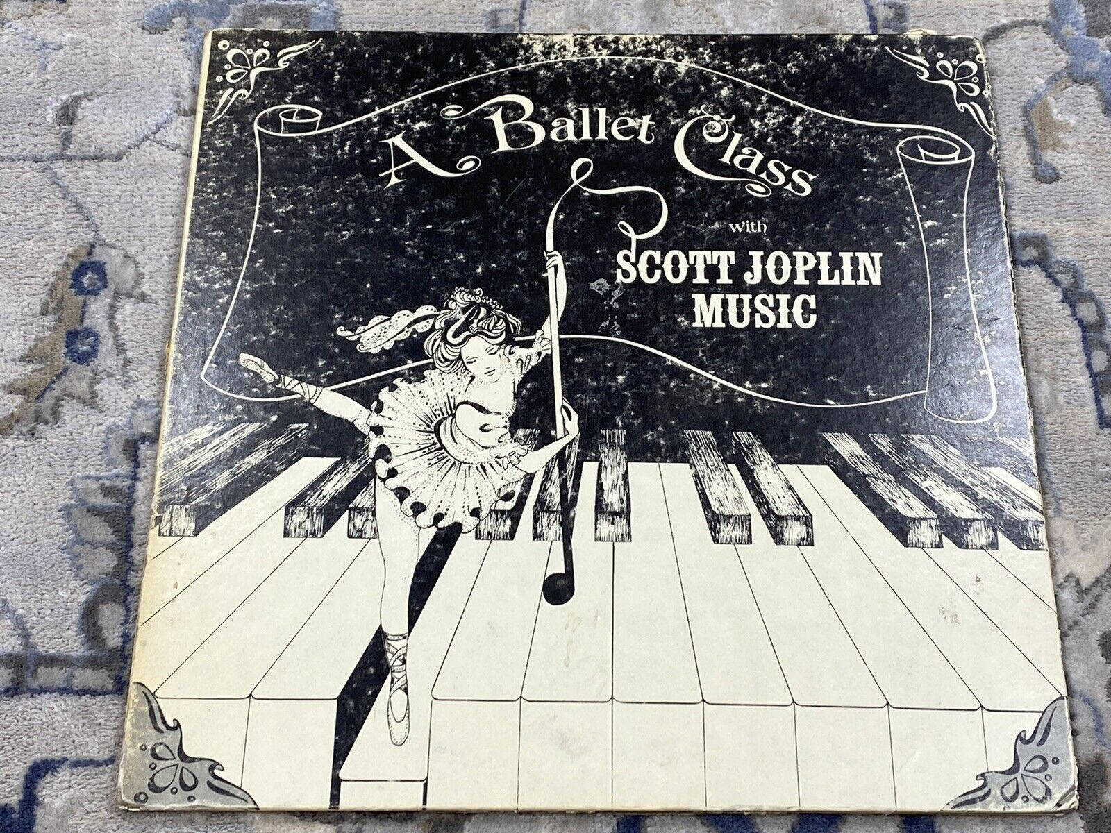 A Ballet Class With Scott Joplin Vinyl Record Background