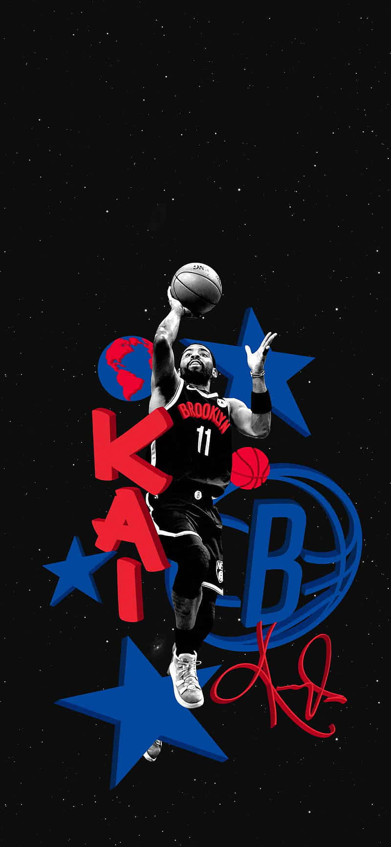 A Basketball Player Is Holding A Ball In His Hands Background