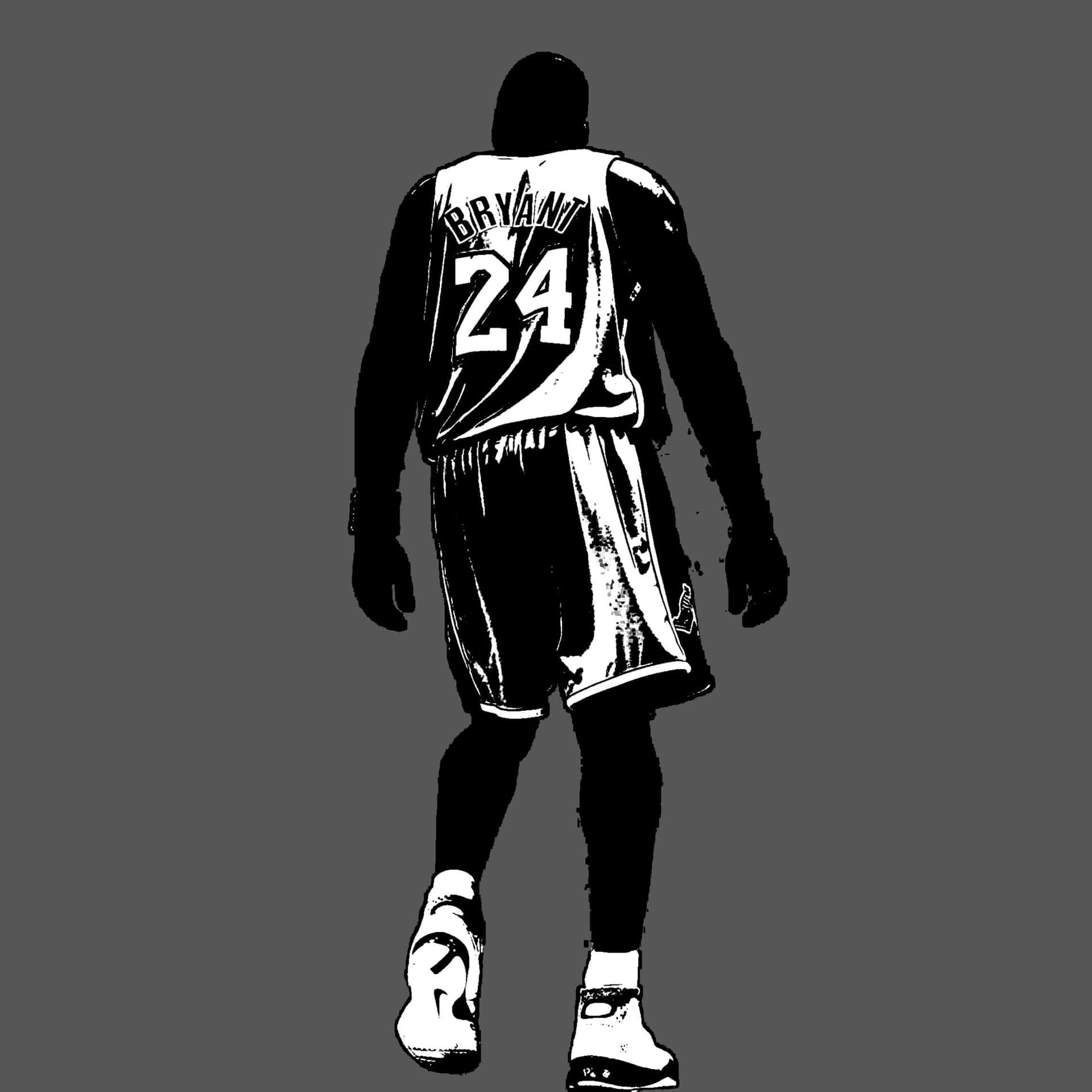 A Basketball Player Is Walking Down The Court Background