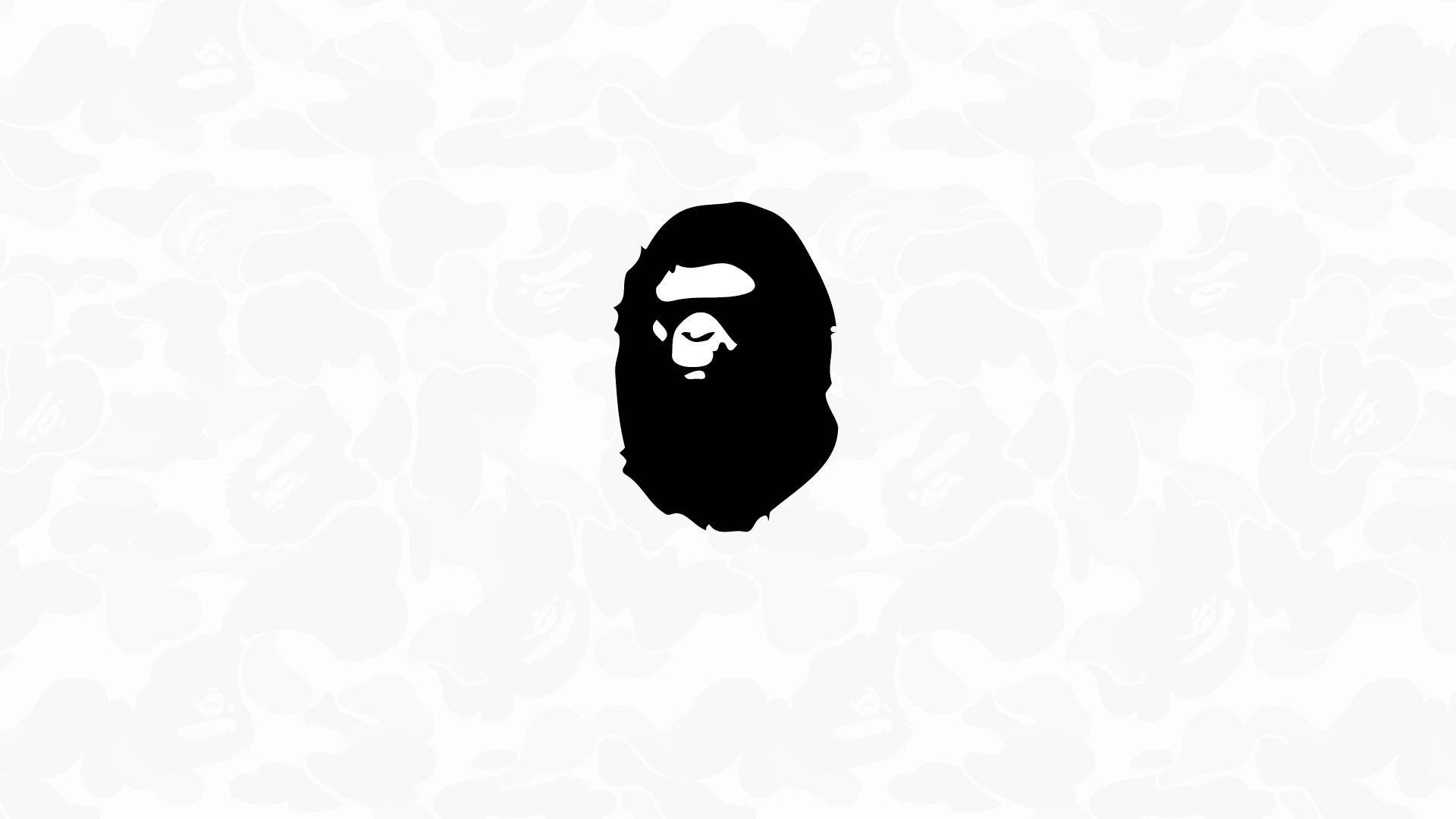 A Bathing Ape Beard Logo Background