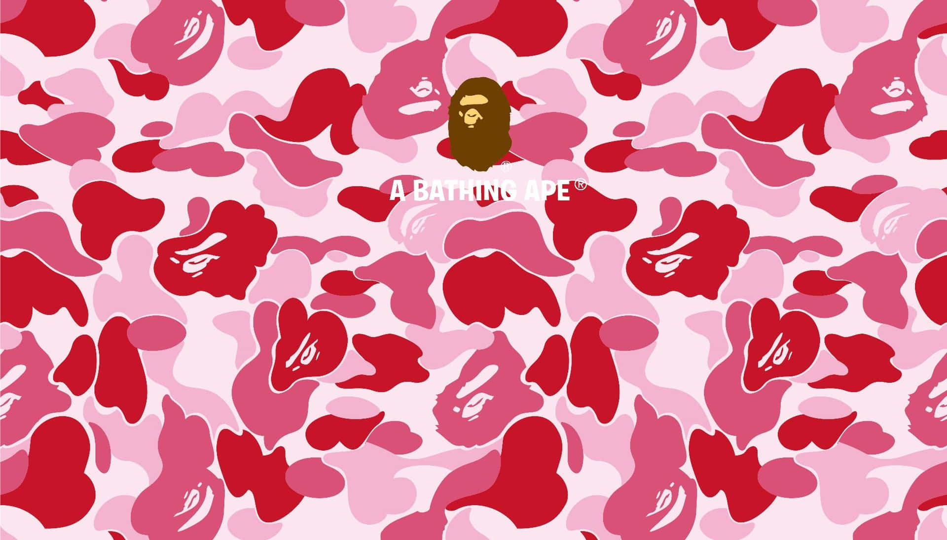 A Bathing Ape Pink Camo Background