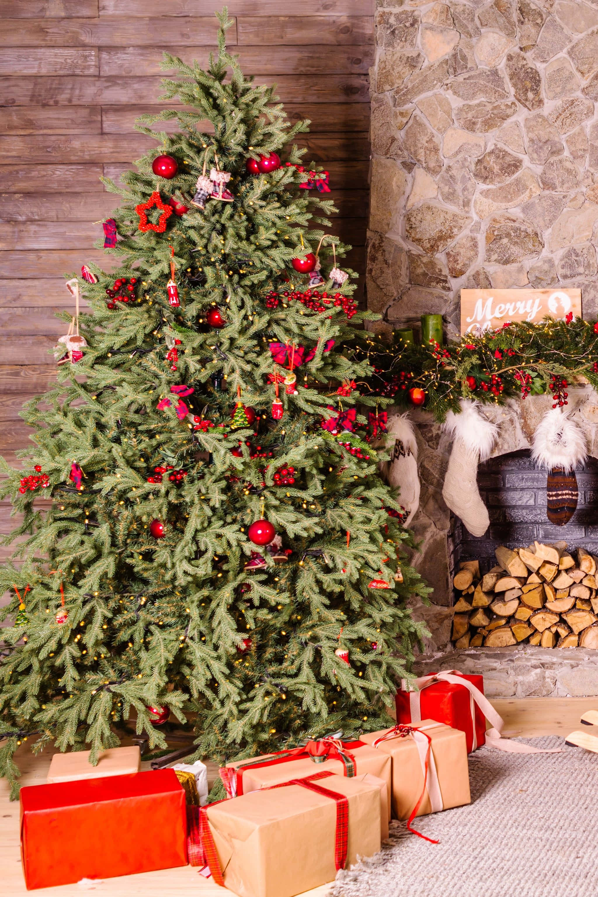 A Beautiful, Aesthetic Christmas Tree For A Festive Holiday Season. Background