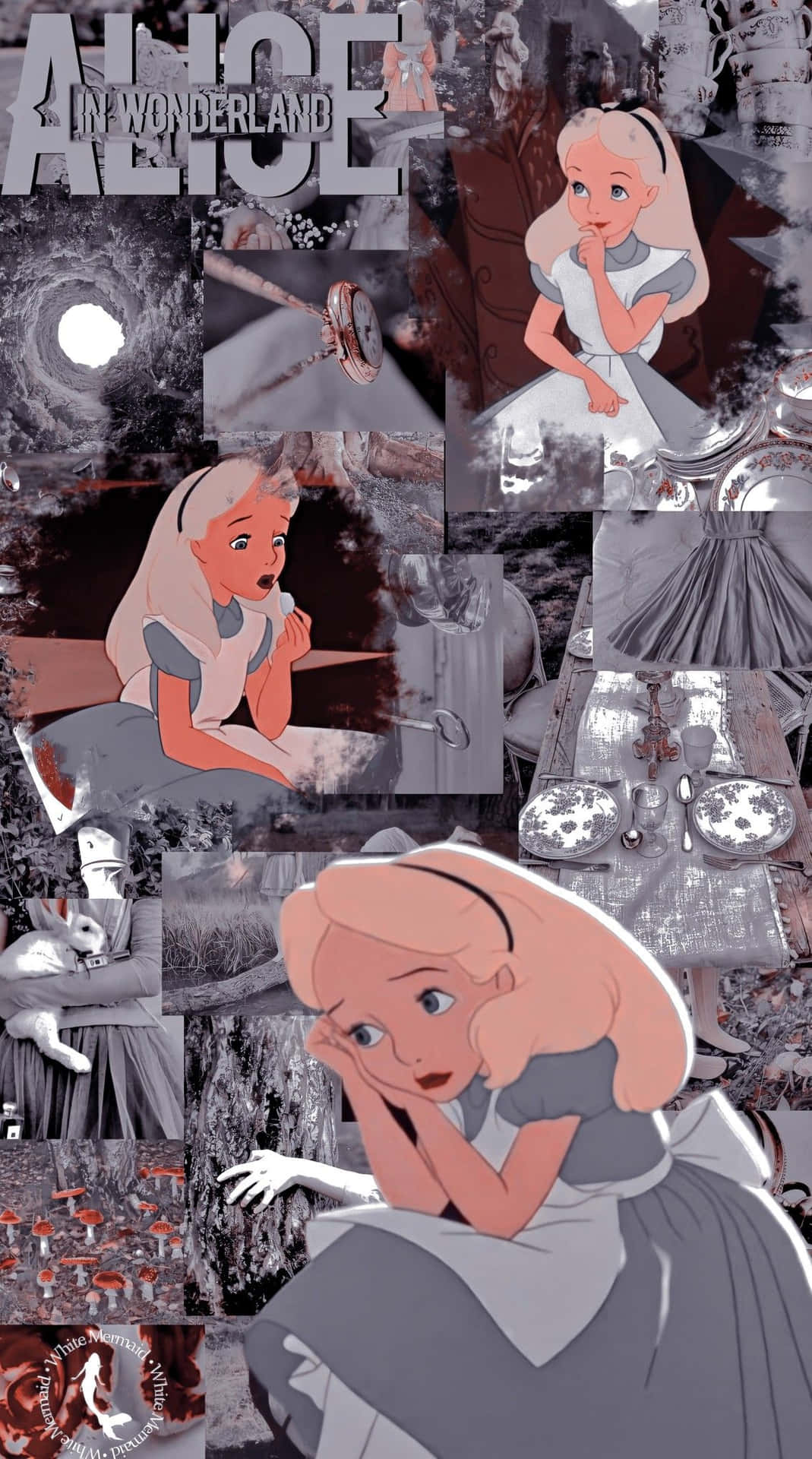 A Beautiful Aesthetic Inspired By Alice In Wonderland Background