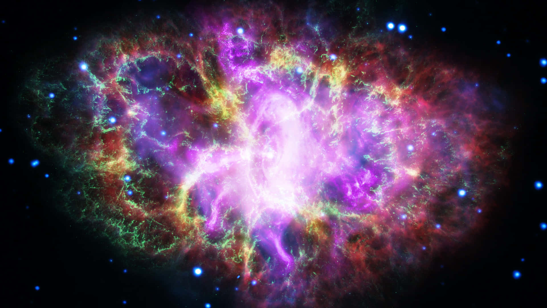 A Beautiful And Colorful 1920 X 1080 Nebula Background