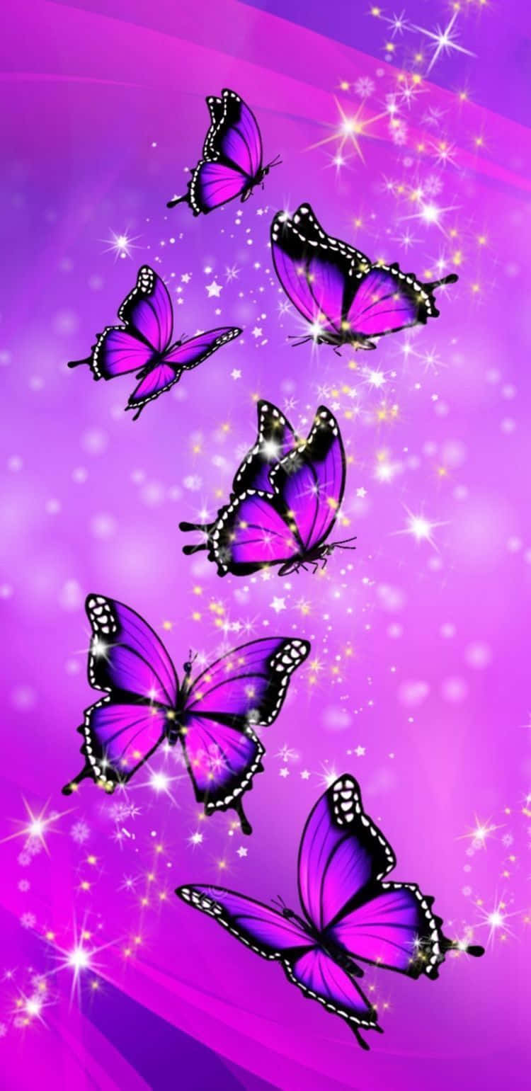 A Beautiful And Mesmerizing Purple Butterfly That Will Bring Joy To Any Day. Background