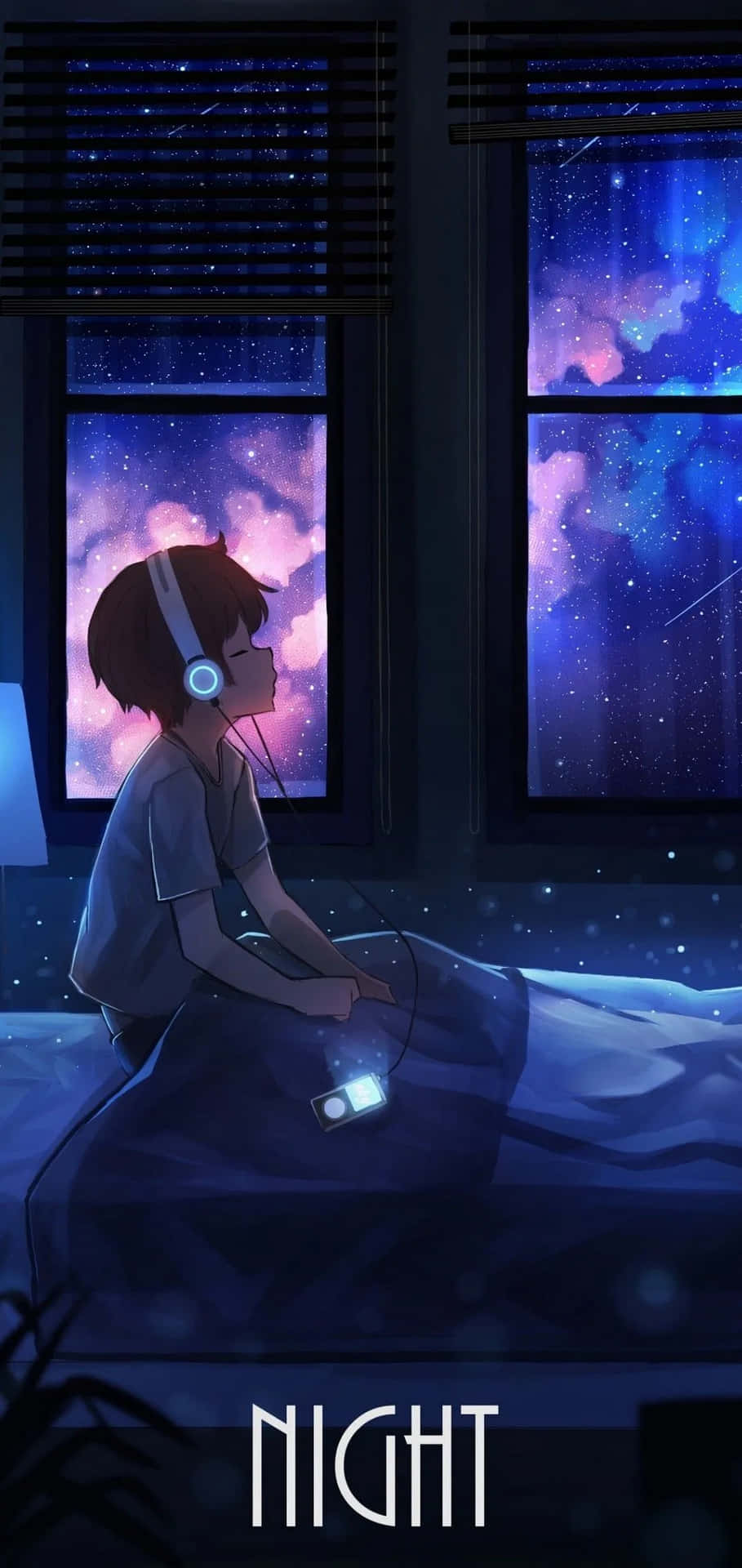 A Beautiful And Sad Anime Girl Background
