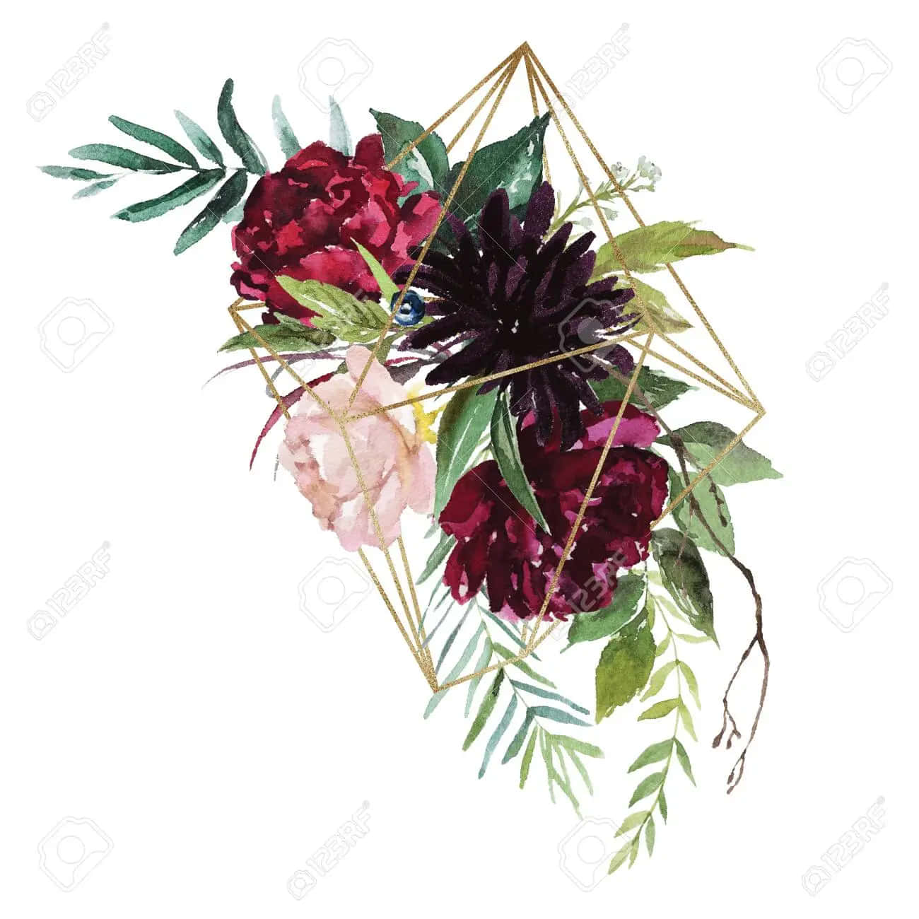A Beautiful And Vibrant Burgundy Flower In Full Bloom Background