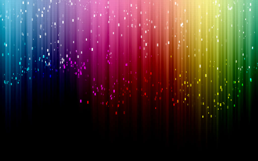 A Beautiful And Vibrant Display Of Rainbow Glitter. Background