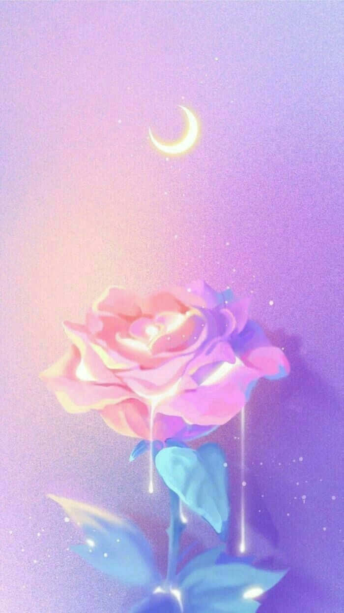 A Beautiful Anime Flower Full Of Life And Joy Background
