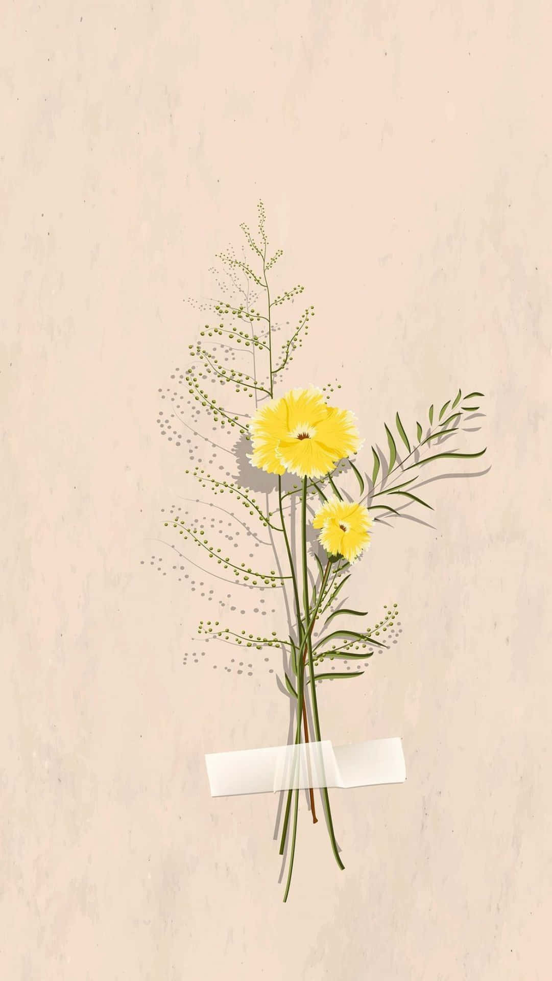 A Beautiful Arrangement Of Dried Flowers In Pastel Tones On A Rustic Wooden Background