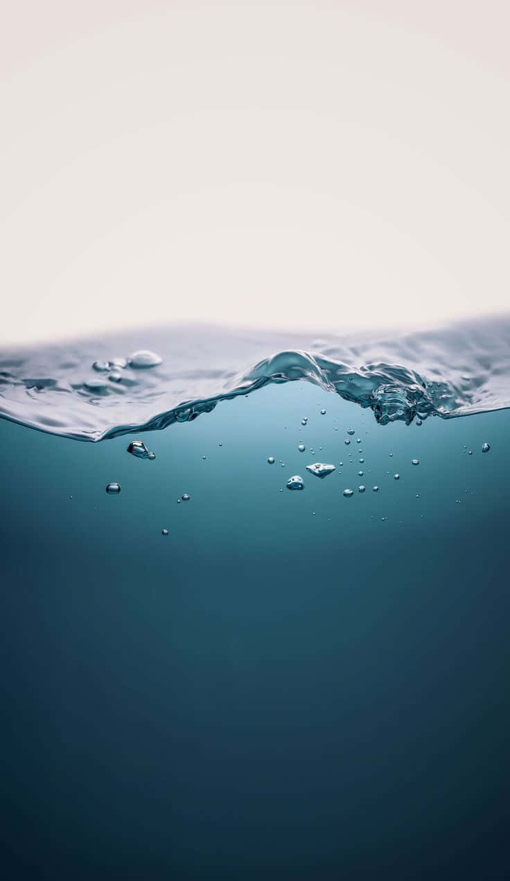“a Beautiful Background Of Ocean Waves With An Aesthetic Effect.” Background