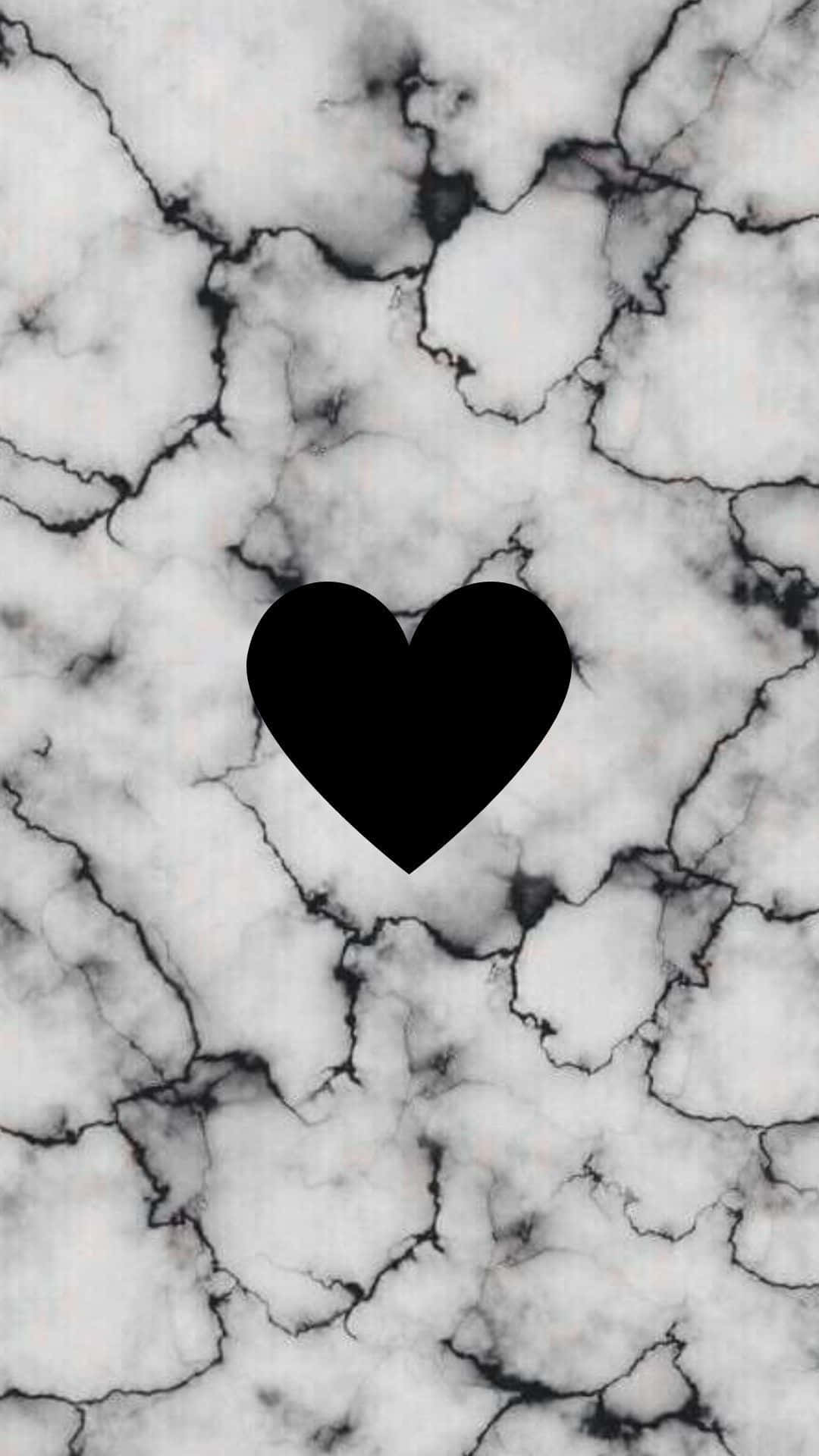 A Beautiful Black Heart Amidst The Darkness Background