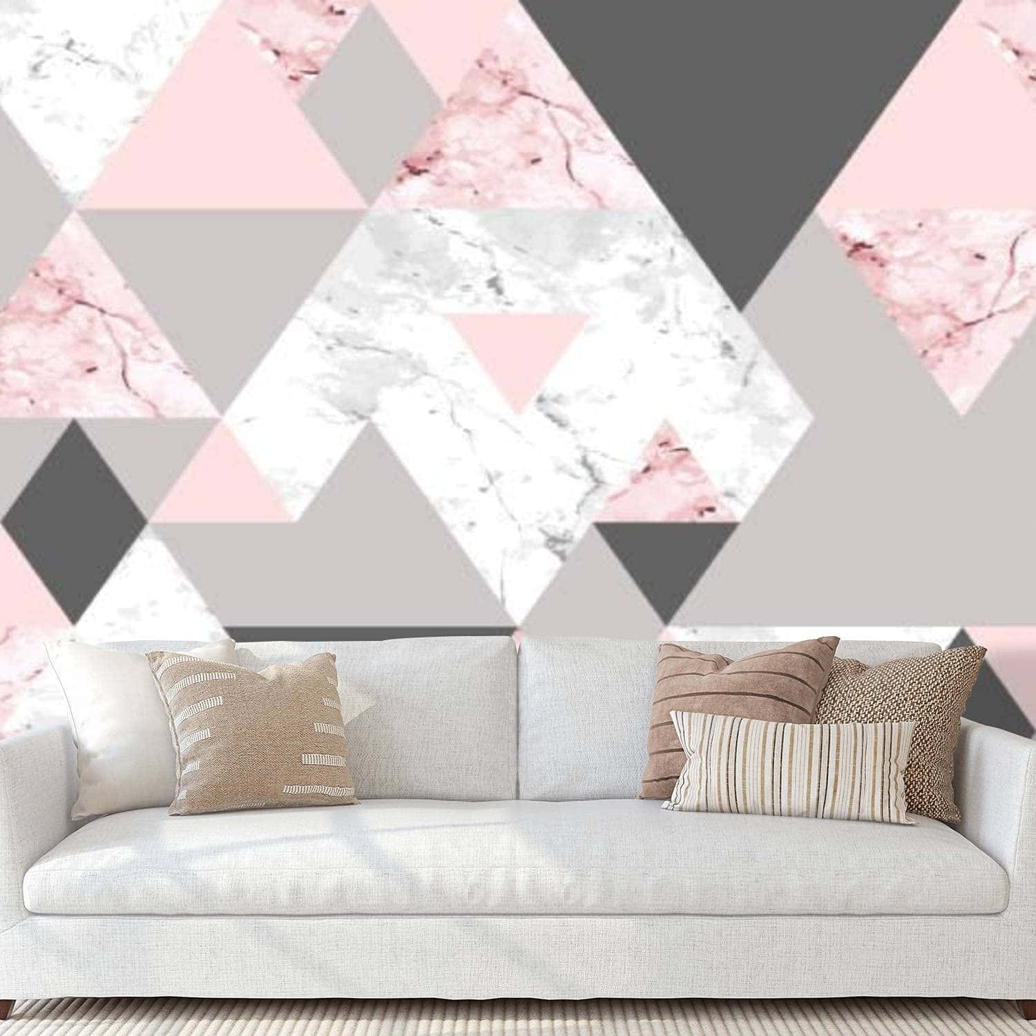 A Beautiful Blend Of Gentle Grey And Vibrant Pink Background