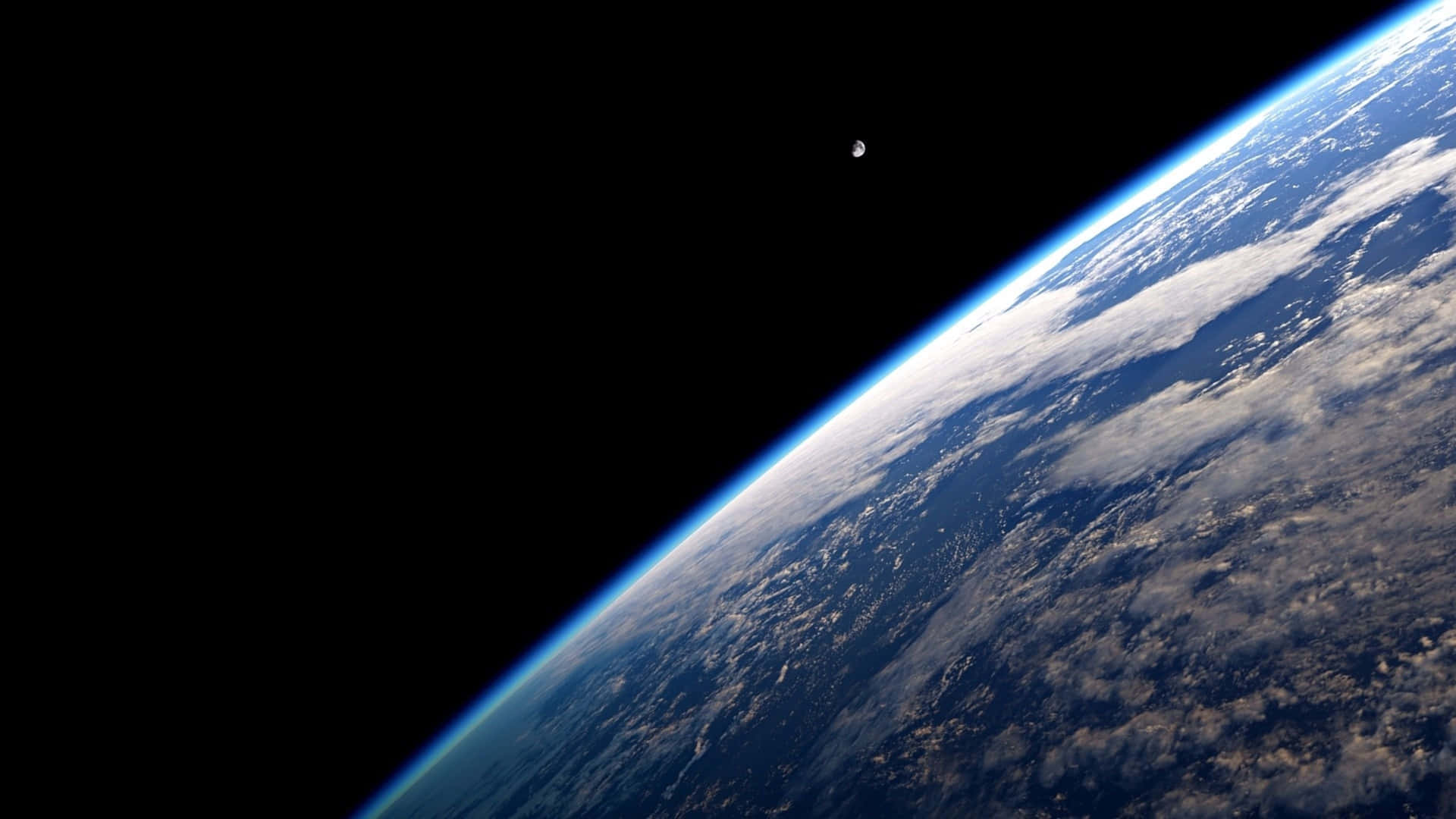 A Beautiful Blue Marble - Earth From Outer Space Background