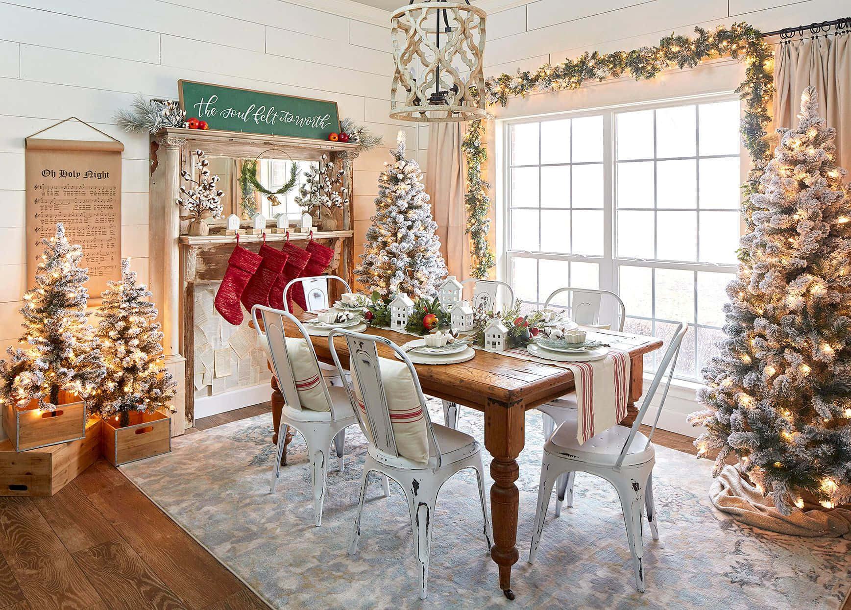 A Beautiful Farmyard At Christmas