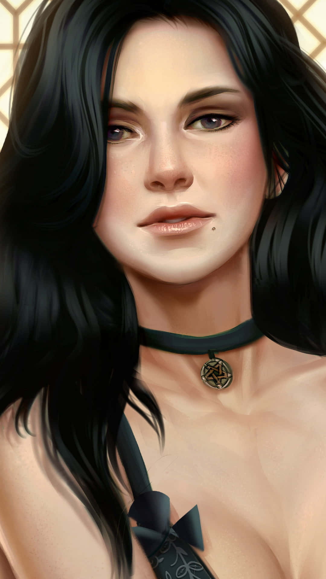 A Beautiful Girl With A Big Smile On Her Face. Background