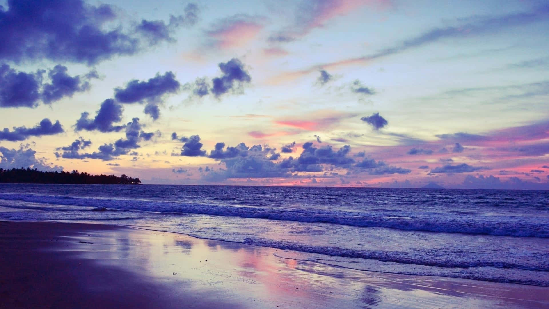 A Beautiful Moment In Time Captured - Blue And Purple Sunset Background