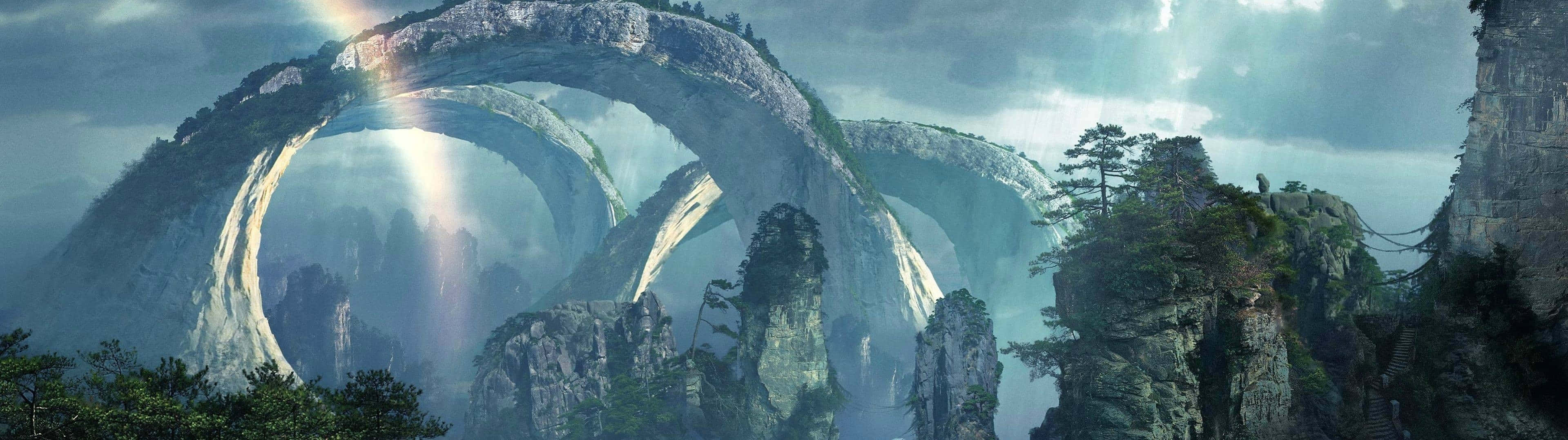 A Beautiful Nature Landscape With Rolling Hills And A River In The Autumn Background