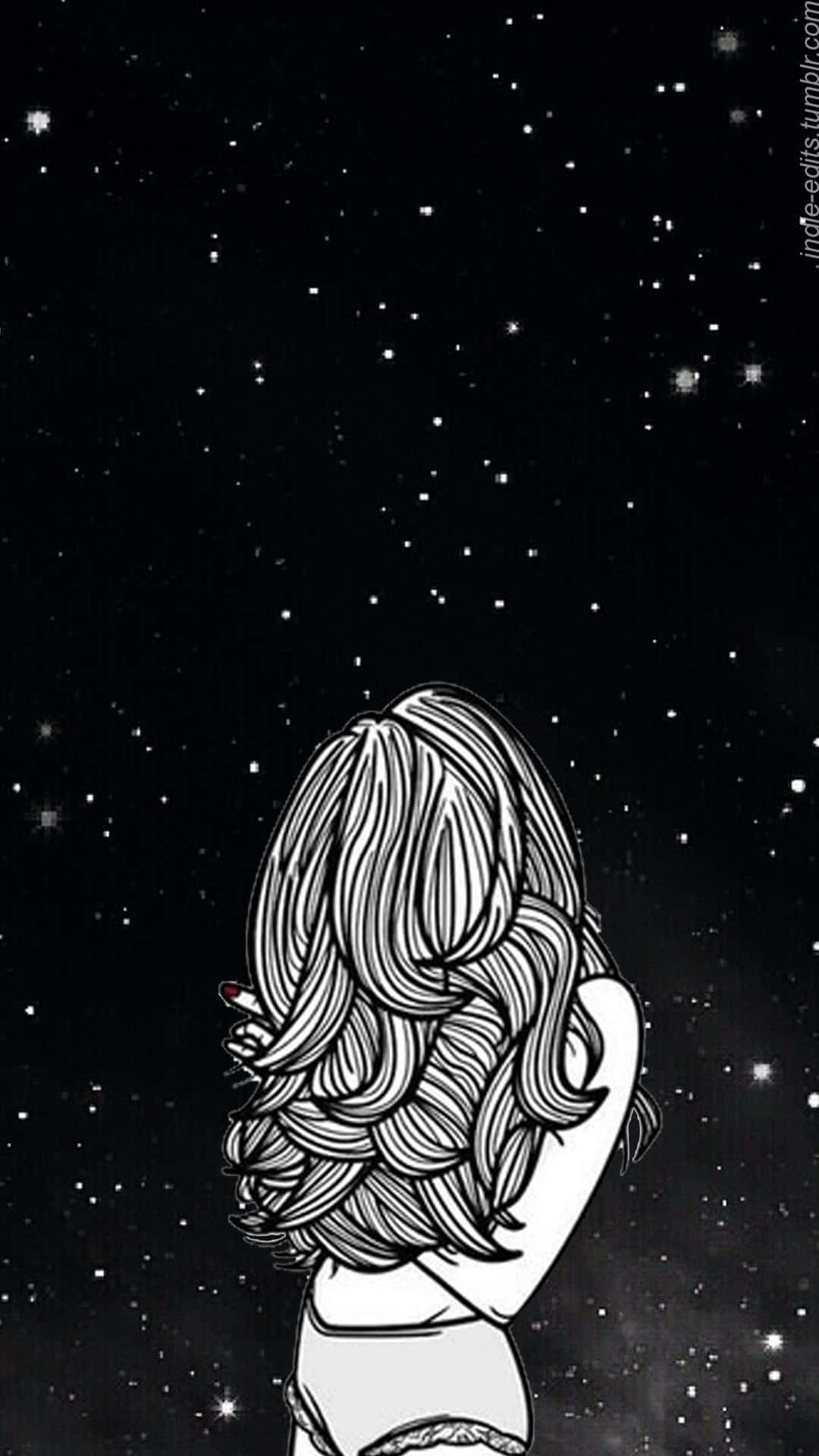 A Beautiful Night Sky Full Of Twinkling Stars