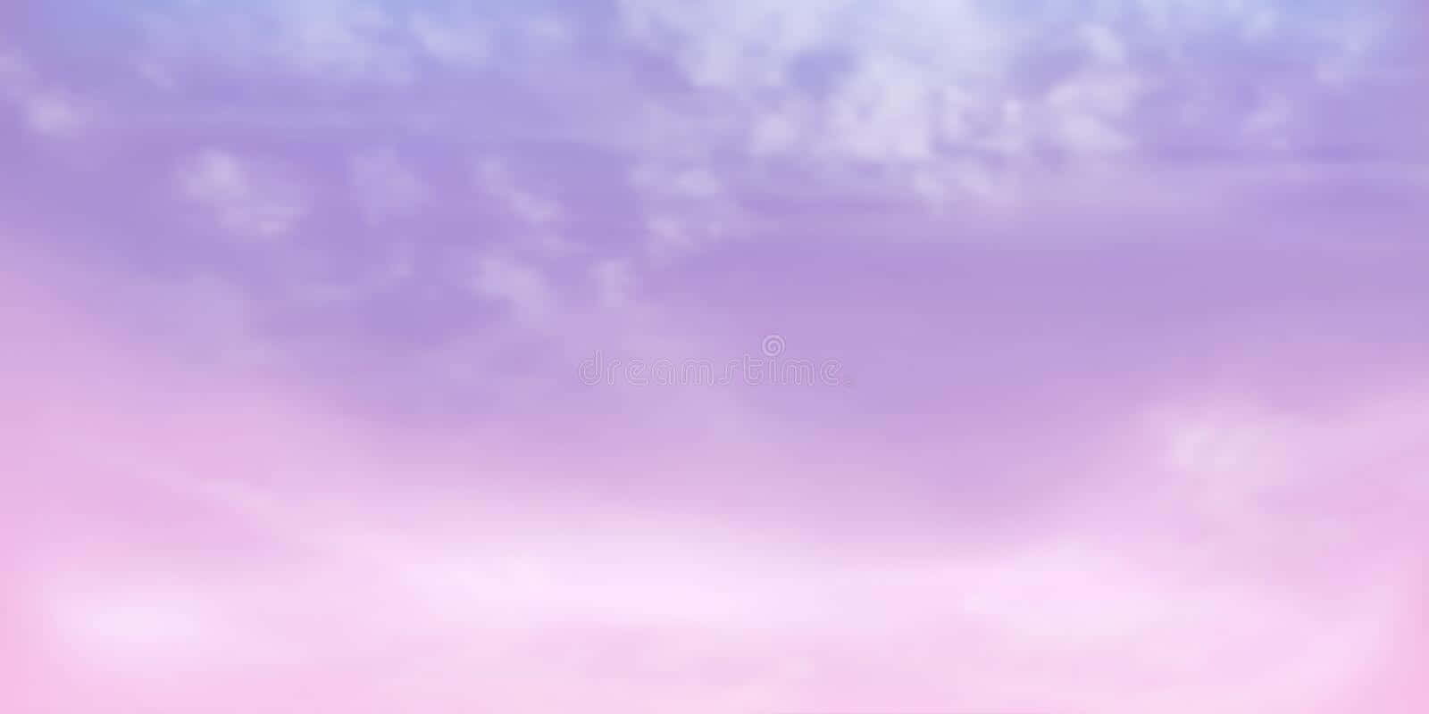 A Beautiful Pastel Pink And Purple Sunrise Sky. Background