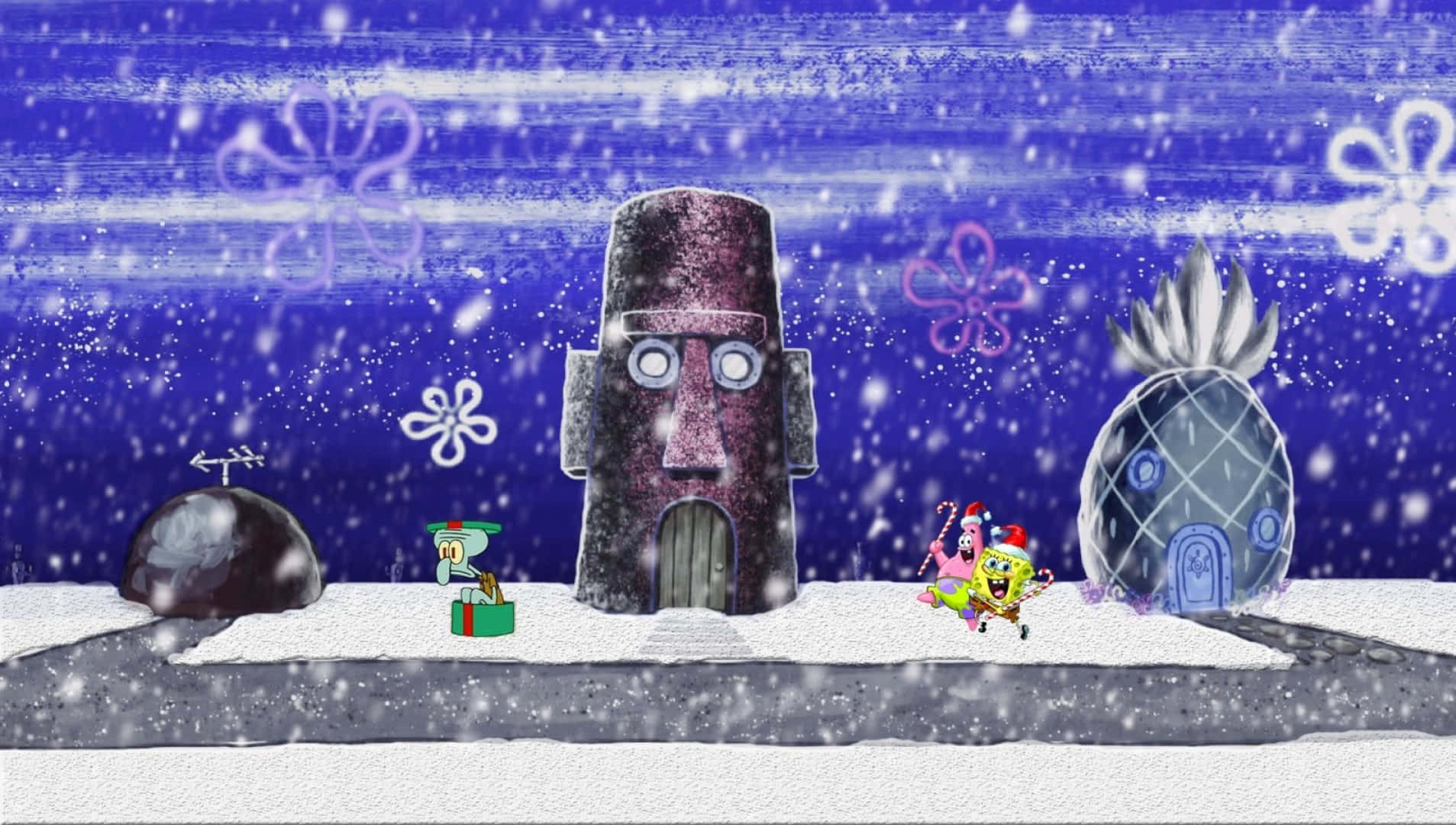 A Beautiful Photo Of Spongebob's House. Background