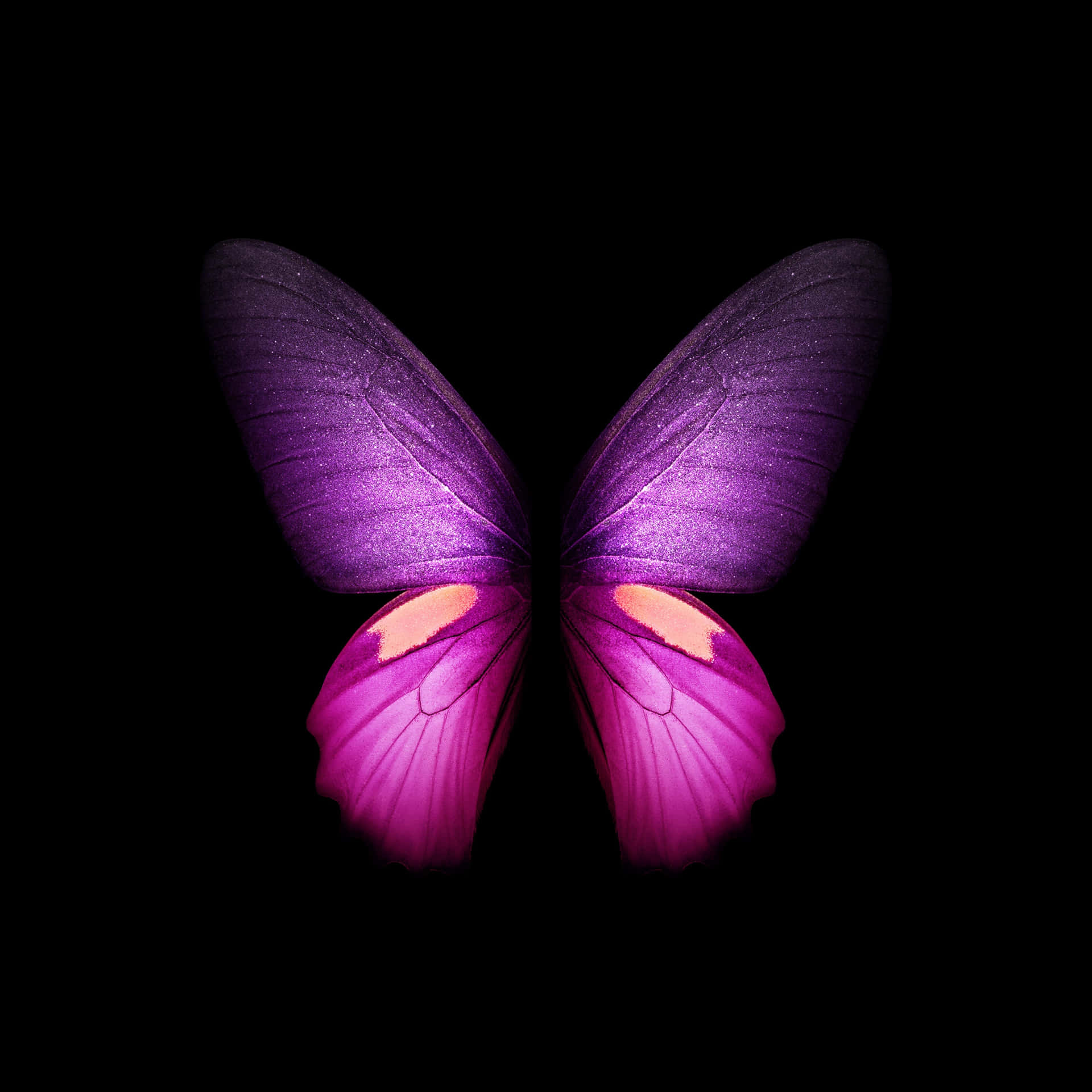 A Beautiful Purple Butterfly Adorns This Iphone Screen. Background