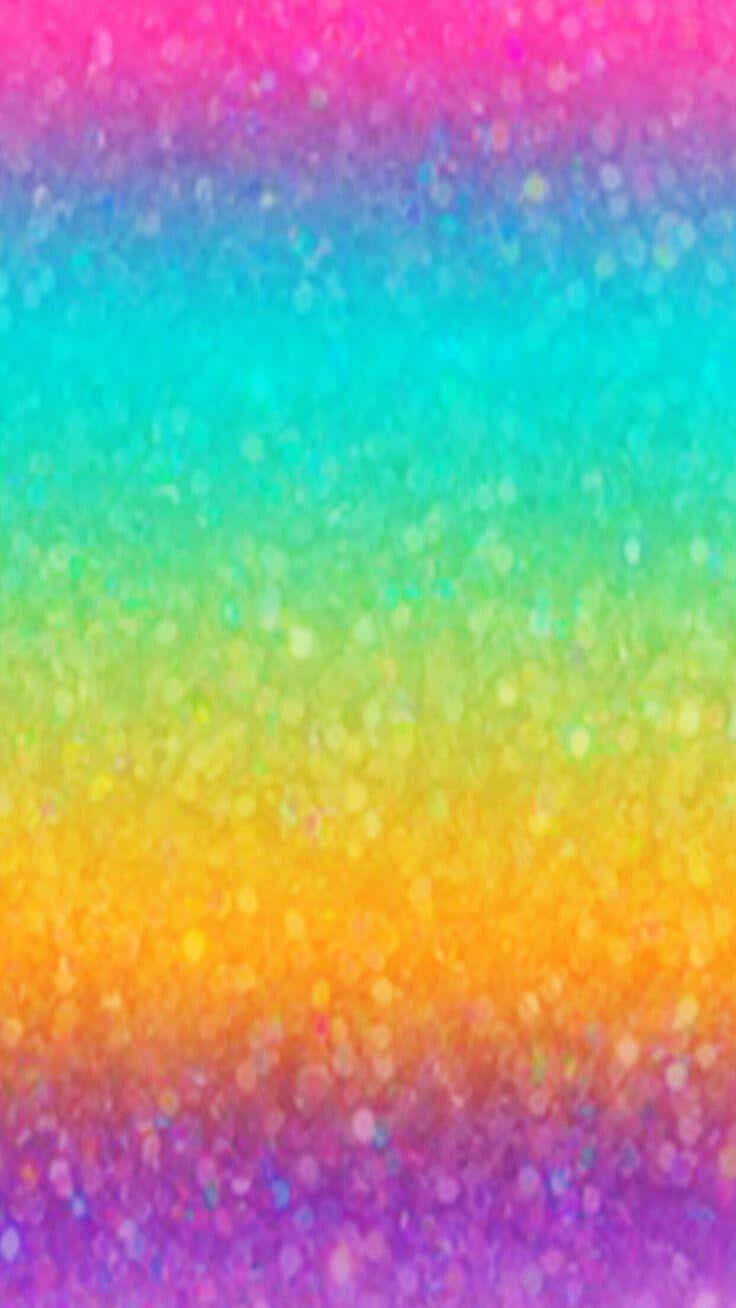 A Beautiful Rainbow Of Glitter Particles. Background