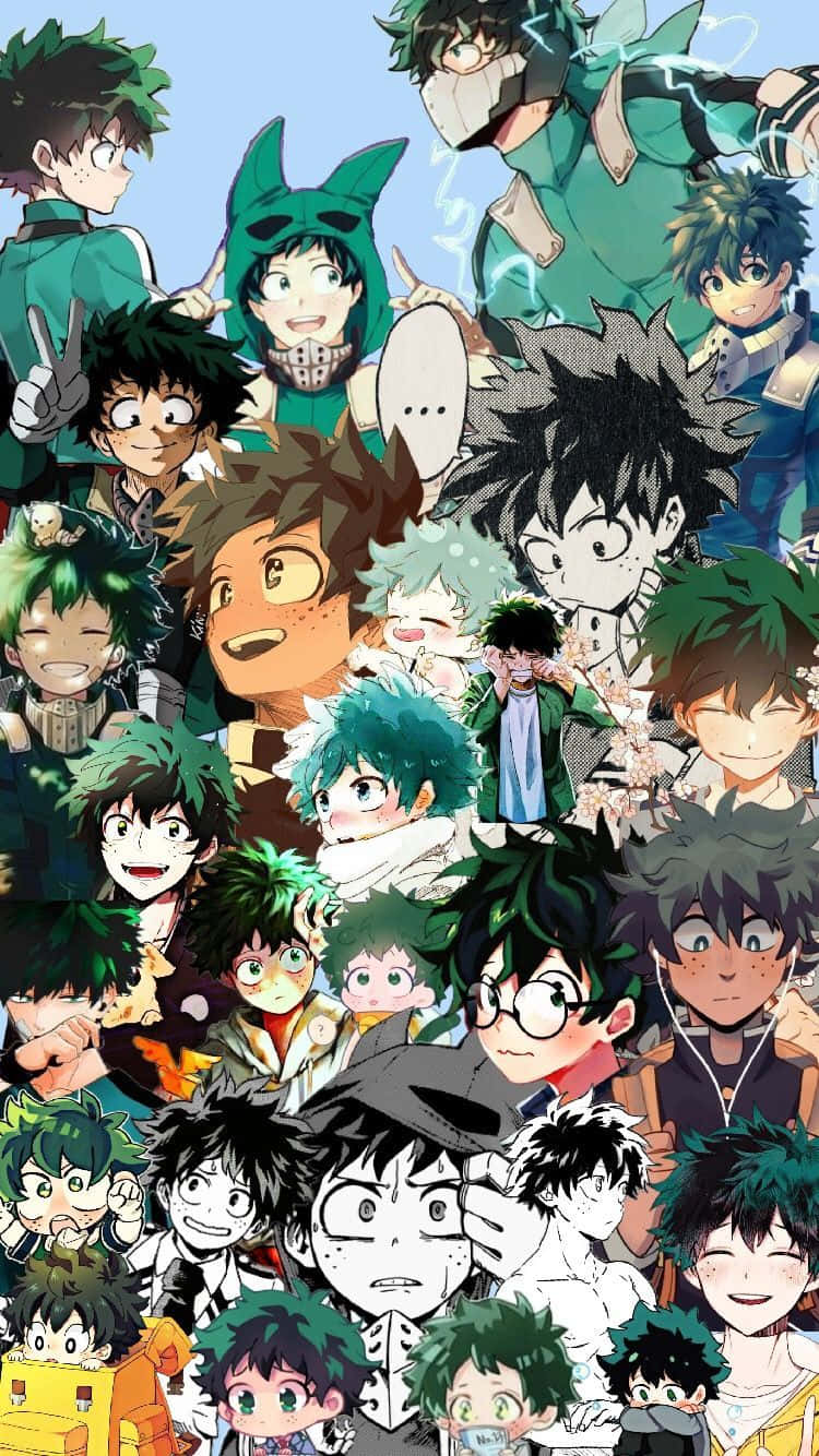 A Beautiful View Of Deku From The Popular Anime Series My Hero Academia. Background