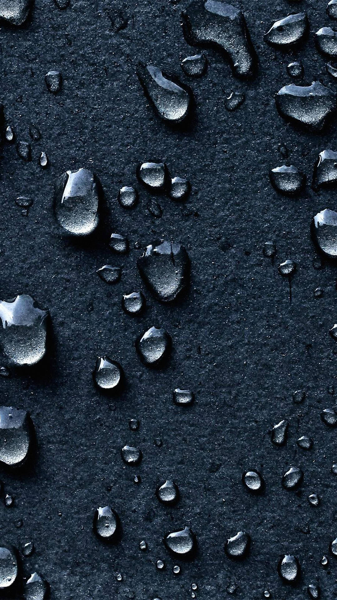 A Beautiful View Of Raindrops Falling On Android Background