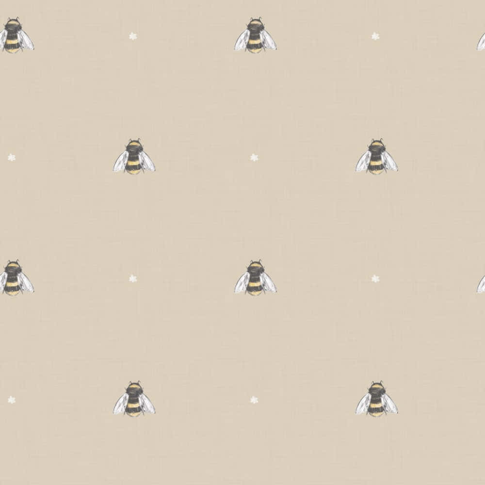 A Beautiful Vintage Bee Background